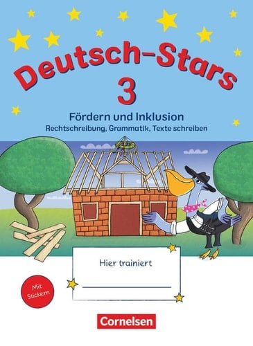 Deutsch-Stars 3. Schuljahr. Fördern und Inklusion - Übungsheft. Mit Lösungen