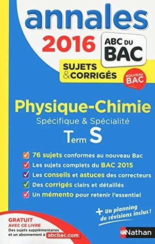 Physique- Chimie Term S Spécifique & Spécialité