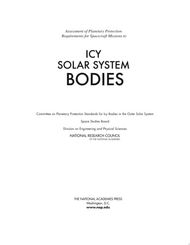 Assessment of Planetary Protection Requirements for Spacecraft Missions to Icy Solar System Bodies