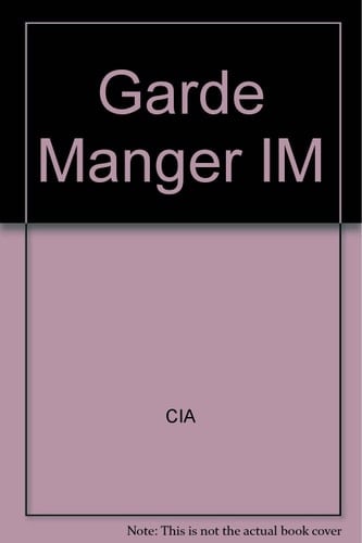 Garde Manger Instructor's Manual