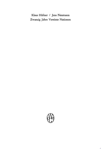 Zwanzig Jahre Vereinte Nationen Internationale Bibliographie, 1945–1965