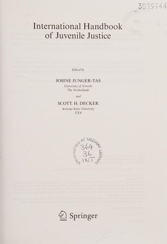 International Handbook of Juvenile Justice