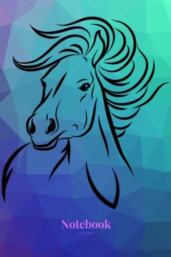 note book for horse lover: lined note book gift for office workers, co-workers and people who love horses