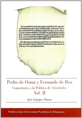 Pedro de Osma y Fernando de Roa comentario a la política de Aristóteles