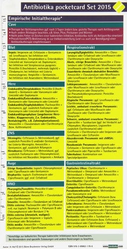 Antibiotika pocketcard Set 2015