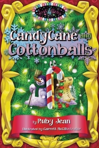 Candy Cane and Cottonballs