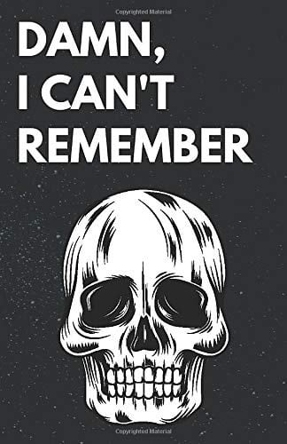 Damn, I Can't Remember: Funny Gift For Forgetful People, Internet Password Organizer, Logbook to Protect Usernames And Passwords