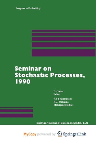 Seminar on Stochastic Processes 1990