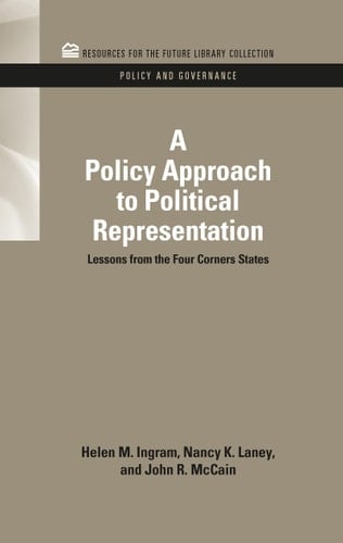 A Policy Approach to Political Representation Lessons from the Four Corners States