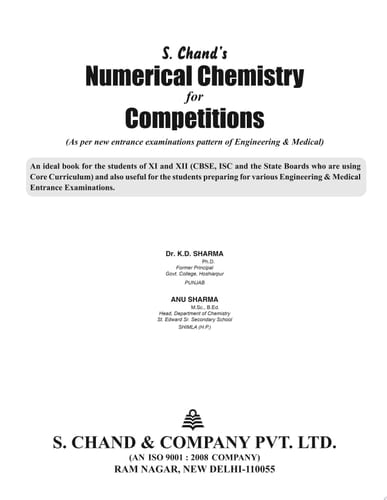 Numerical Chemistry for Competitions