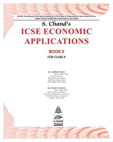 S. Chand's ICSE Economic Application Book II For Class X (2021 Edition)