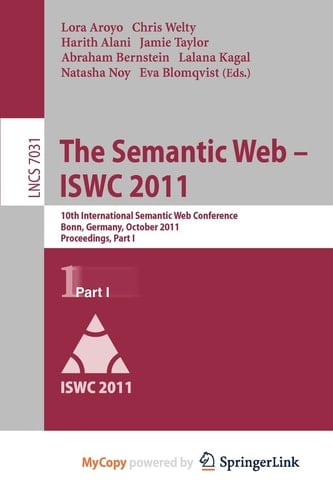 The Semantic Web -- ISWC 2011 10th International Semantic Web Conference, Bonn, Germany, October 23-27, 2011, Proceedings, Part I