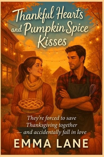 Thankful Hearts and Pumpkin Spice Kisses - They're Forced to Save Thanksgiving Together - and Accidentally Fall in Love A Cozy Love Story for Fans of Fall Romance Novels, Rom Com Novels, Enemies to Lovers, Small Town Charm, and Pumpkin Spice Kisses