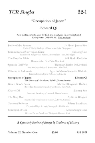 TCR Singles 32-1 Occupation of Japan