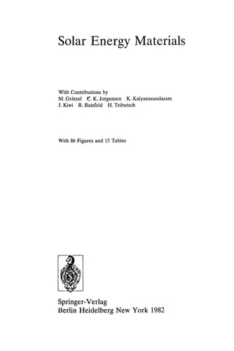 Solar Energy Materials