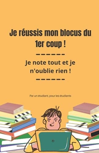 Carnet pour préparation du blocus: rien oublier pour le jour de l'examen (French Edition)