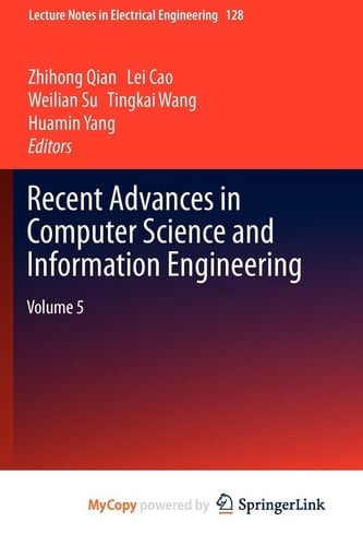 Recent Advances in Computer Science and Information Engineering Volume 5