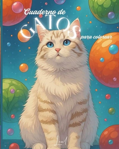 Cuaderno de GATOS: para colorear (Spanish Edition)