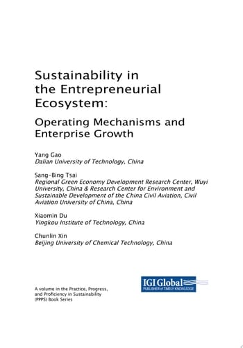 Sustainability in the Entrepreneurial Ecosystem: Operating Mechanisms and Enterprise Growth Operating Mechanisms and Enterprise Growth