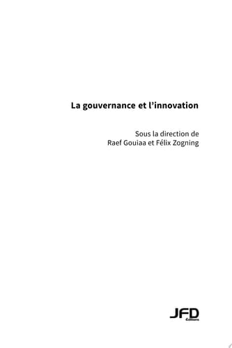 La gouvernance et l’innovation