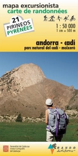 Andorra - Cadí mapa excursionista ; carte de randonnées ; Pirineus