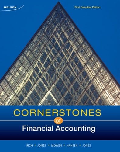 Cornerstones of Financial Accounting