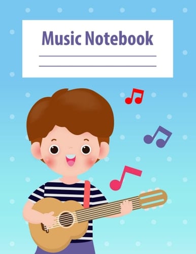 Music Notebook: Music Writing Notebook For Kids, Wide Staff, Blank Sheet Music Notebook, Student Assignment Book SOFT Cover for Kids Elementary School Supplies College, 8.5 x 11, 120 Pages