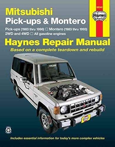 Haynes Mitsubishi Pickup and Montero, 1983-95