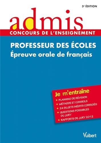 Professeur des écoles épreuve orale de français