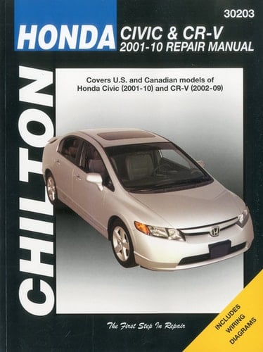 Chilton's Honda Civic & CR-V, 2001-10 Repair Manual
