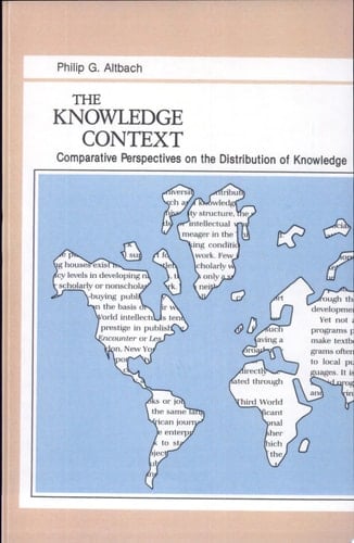 The Knowledge Context Comparative Perspectives on the Distribution of Knowledge