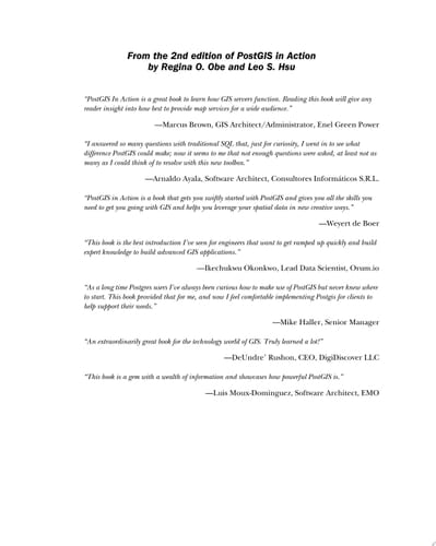 PostGIS in Action, Third Edition