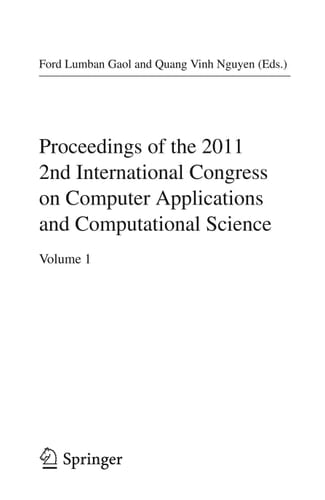 Proceedings of the 2011 2nd International Congress on Computer Applications and Computational Science