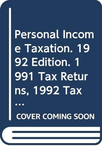 Personal Income Taxation, 1991