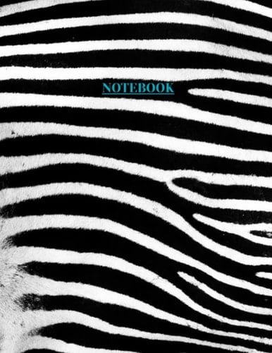 Notebook: Zebra Print Composition Notebook, Journal or Diary - College Ruled 110 Pages - Large 8.5 x 11