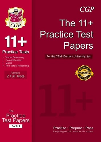 The 11+ CEM Practice Test Papers For the CEM (Durham University) Test
