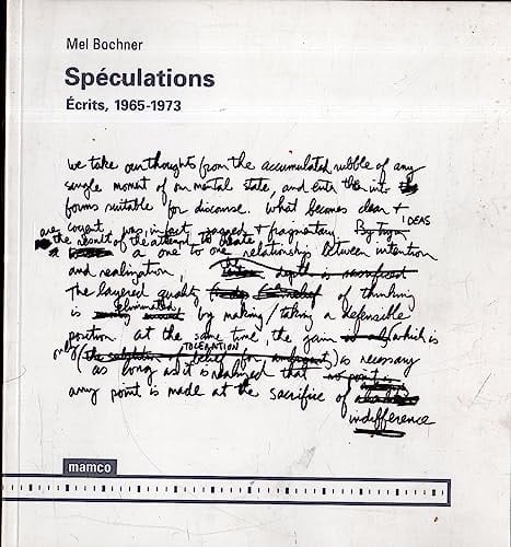 Spéculations écrits, 1965-1973