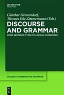 Discourse and Grammar From Sentence Types to Lexical Categories
