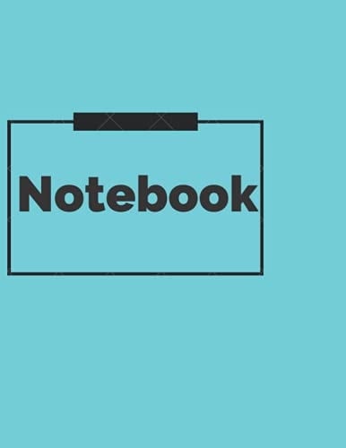Blue simple elegant notebook for business note, college ,daily notebook