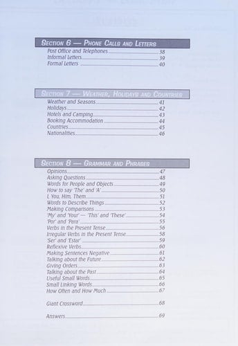 Ks3 Spanish Workbook with Answers