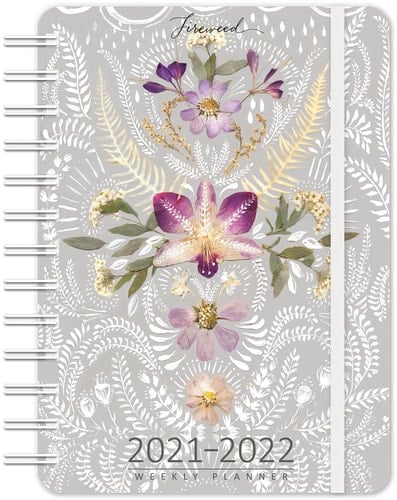 FIREWEED 2022 Weekly Planner: On-the-Go 17-Month Calendar with Pocket (Aug 2021 - Dec 2022, 5" x 7" closed)
