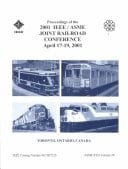 IEEE/ASME Joint Railroad Conference 2001