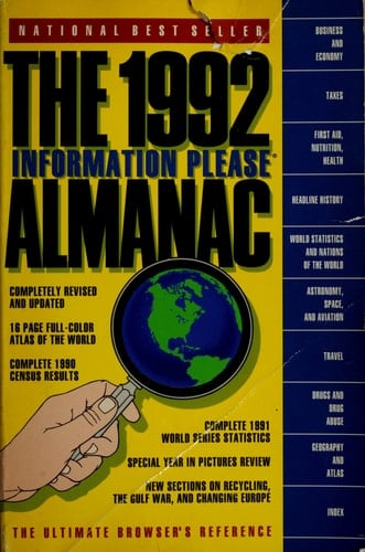 Information Please Almanac - 1992 Atlas & Yearbook