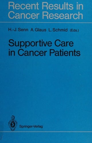 Supportive Care in Cancer Patients