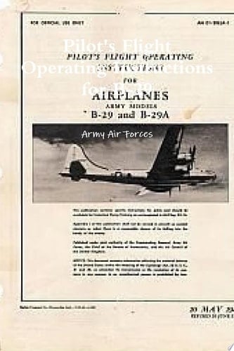 Pilot's Flight Operating Instructions for B-29