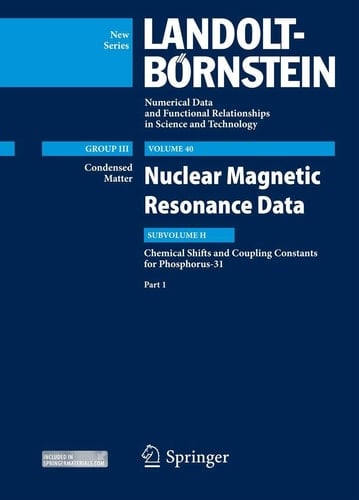 P31-NMR data, Part 1 Nuclear Magnetic Resonance (NMR) Data