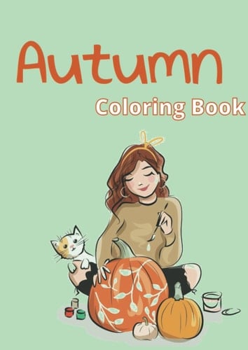 Serene Autumn-Inspired Coloring Book for all ages