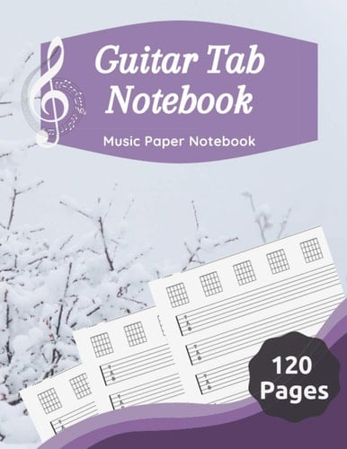 Guitar Tab Notebook: Music Paper Notebook, Blank Guitar Tablature Music Note / 120 Pages / 8.5 x 11 / Notebook N23