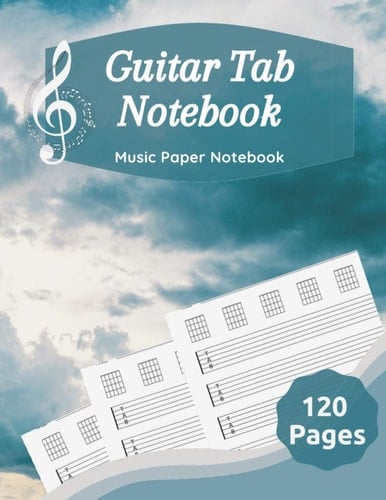 Guitar Tab Notebook: Music Paper Notebook, Blank Guitar Tablature Music Note / 120 Pages / 8.5 x 11 / Notebook N24