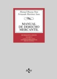Manual de Derecho Mercantil/ Manual of Commercial Law (Biblioteca universitaria/ University Library) (Spanish Edition)
